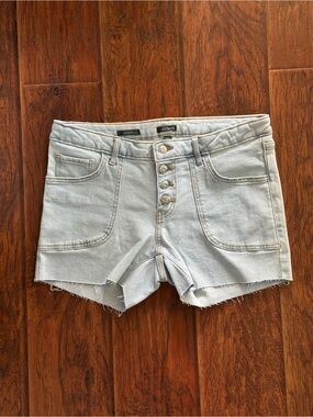 wild fable Light Wash Button-Fly Denim Cutoff Shorts